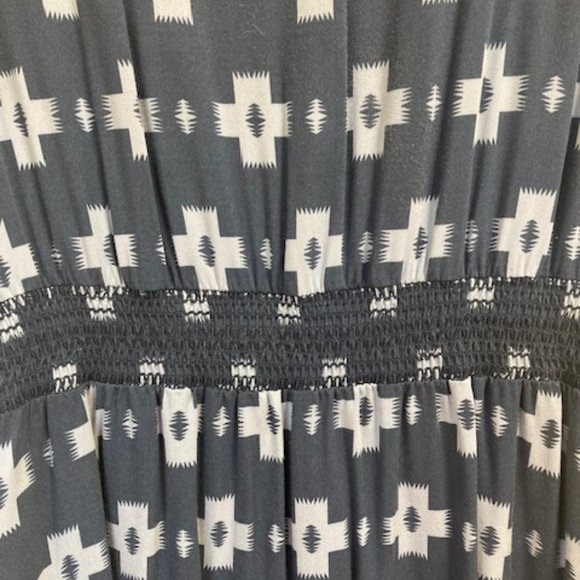 Pendleton Blue Patterned Midi Length Cotton Dress Small - Picture 4 of 4